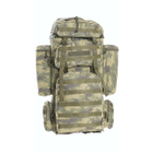 Тактический военный рюкзак для армии зсу на 100+10 литров и военная сумка на одно плече - изображение 3
