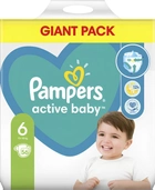 Pieluchy Pampers Active Baby Rozmiar 6 (13-18 kg) 56 szt (8001090950130) - obraz 1
