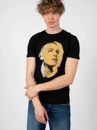 T-shirt męski z nadrukiem Antony Morato MMKS02166FA100144-9000 L Czarny (8052136222803) - obraz 1