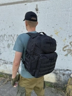 Тактический штурмовой рюкзак Tactic городской туристический рюкзак военный 35 литров Черный (A99-black) - изображение 2