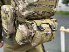 Тактический штурмовой рюкзак с подсумками Tactic военный рюкзак 55 литров Мультикам (1004-multicam) - изображение 5
