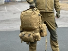 Тактический штурмовой рюкзак с подсумками Tactic военный рюкзак 55 литров Койот (1004-coyote) - изображение 7