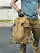 Тактичний рюкзак штурмовий Tactic військовий рюкзак 25 літрів міський рюкзак з відділом під гідратор койот (A57-807-coyote) - зображення 7