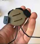 Кріплення для тактичних активних навушників на шолом fast адаптер койот - зображення 7