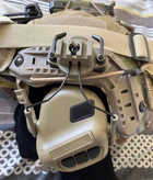 Кріплення для тактичних активних навушників на шолом fast адаптер койот - зображення 8