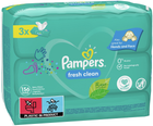 Вологі серветки Pampers Fresh Clean 3 x 52 шт (8001841077864) - зображення 1