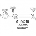 Глушник MTS 0194210 Volkswagen Golf; Audi A3; Seat Leon 1J6253609AA, 1J6253609C