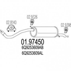 Глушитель MTS 0197450 Skoda Fabia; Volkswagen Polo; Seat Cordoba 6Q9253609AB, 6Q9253609L, 6Q9253609BB