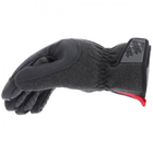 Зимові рукавички Mechanix з основою на теплому флісі із зовнішньою водонепроникною і водовідштовхувальною тканиною для активного відпочинку чорні з сірим (Kali) - зображення 3