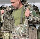 Тактическая зимняя мужская куртка Бушлат Камуфляж пиксель XL (Kali) - изображение 7