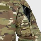 Мужская зимняя куртка Рип-стоп Мультикам XL Kali на молнии с капюшоном с передними внутренними и наружныеми карманами регулируемые манжеты на липучках - изображение 3