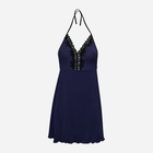 Нічна сорочка DKaren Slip Lucja S Navy Blue (5902686593430)