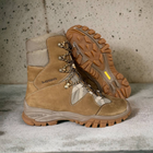 Берцы ботинки тактическая обувь теплые Зима до - 25 натуральная гидрофобная кожа Premium усиленная пятка и носок 45 - изображение 9