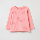 Bluza bez kaptura dziewczęca OVS 1891564 86 cm Różowa (8052147133815) - obraz 1
