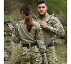 Тактический демисезонный военный коcтюм форма G3 рубашка с длинным рукавом, штаны+наколенники р.3XL - изображение 3