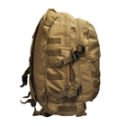 Рюкзак Tactical 3D Coyote тактическая сумка для переноски вещей 40л (3DCoyote) - изображение 4