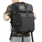 Рюкзак America Cam тактическая сумка для переноски вещей 35л Черный (A-Black) - изображение 3