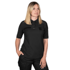 Поло футболка жіноча тактична польова універсальна для силових структур Camotec 7179(XXL) чорний (OR.M_7179(XXL)) - зображення 1