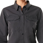 Сорочка 5.11 Tactical жіноча 5.11 Women' Fast-Tac Long Sleeve Shirt (Charcoal) L - зображення 3