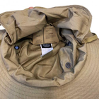 Панама Sturm Mil-Tec British Boonie Hat with Neck Flap R/ (Coyote) S - зображення 4