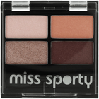 Cienie do powiek Miss Sporty Studio Studio Colour Quattro Eye Shadow 403 Smoky Brown Eyes 5 g (3607347901389) - obraz 1