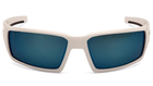 Очки защитные Venture Gear Pagosa White (ice blue mirror) Anti-Fog, зеркальные синие в белой оправе - изображение 2