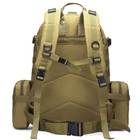 Рюкзак тактический +3 подсумка AOKALI Outdoor B08 75L Sand военный на регулируемых шлейках для тренировок - зображення 4
