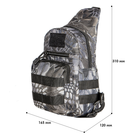 Рюкзак мужской на одно плечо AOKALI Outdoor A14 20L Black Typhon - изображение 7
