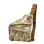 Рюкзак мужской на одно плечо AOKALI Outdoor A38 5L Camouflage CP - изображение 1