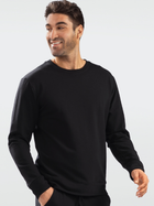 Sweter męski bawełniany DKaren Sweatshirt Justin M Czarny (5903251464780) - obraz 1