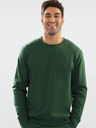 Sweter męski bawełniany DKaren Sweatshirt Justin L Zielony (5903251464995) - obraz 1