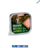 Влажный корм Monge BWild Adult Лосось с овощами 100 г