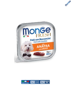 Влажный корм для собак Monge Dog Wet FRESH Утка