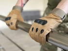 Тактичні повнопалі рукавички армійські Tactic військові рукавички із захистом кістячок розмір ХL колір Койот (pp-coyote-xl) - зображення 4