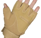 Тактические безпалые перчатки армейские Tactic военные перчатки с защитой костяшек размер ХЛ цвет Койот (oakley-coyote-xl) - изображение 6