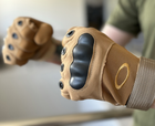 Тактичні повнопалі рукавички армійські Tactic військові рукавички із захистом кістячок розмір L колір Койот (pp-coyote-l) - зображення 5