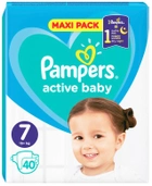 Pieluchy Pampers Active Baby Rozmiar 7 (15 + kg) 40 szt (8001090951427) - obraz 1