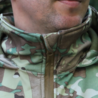 Тактична куртка "Шторм" Softshell мультикам на флісі розмір 52 (911) - зображення 7
