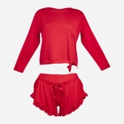 Piżama (spodenki + bluza) DKaren Set Ronnie 2XL Red (5903251469686) - obraz 3