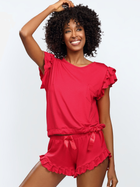 Піжама (шорти + футболка) DKaren Set Lulu L Red (5903251011557) - зображення 1