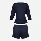 Piżama (spodenki + bluza) DKaren Set Edith XS Navy Blue (5903251469457) - obraz 4