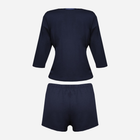 Piżama (spodenki + bluza) DKaren Set Edith M Navy Blue (5903251469471) - obraz 4