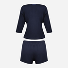 Piżama (spodenki + bluza) DKaren Set Edith L Navy Blue (5903251469488) - obraz 4