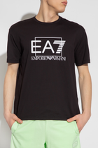 Футболка бавовняна чоловіча EA7 Train Visibility M Tee Loose XL Чорна (8056787217126) - зображення 1