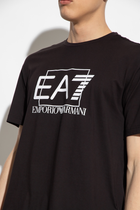 Koszulka męska bawełniana EA7 Train Visibility M Tee Loose 2XL Czarna (8056787403901) - obraz 4