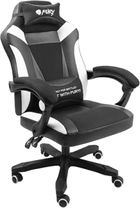 Fotel gamingowy Fury Gaming Chair Avenger M+ Black-White (NFF-1710) - obraz 1