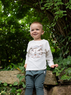 Дитяча футболка з довгими рукавами для хлопчика Pinokio Le Tigre 98 см Екрю (5901033278648) - зображення 3