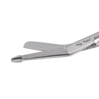 Ножиці медичні, Lister, для розрізання пов'язок, з ґудзиком, вигнуті, 18 см, Lister - зображення 2