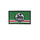 Шеврон патч на липучке Флаг чеченская республика Ичкерия Хамзата Галиева, на кепку, 5*8см. - изображение 1