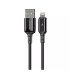 Кабель Charge\OTG Proove Flex Metal USB to Lightning 2.4A 1m Black CCFM20001101